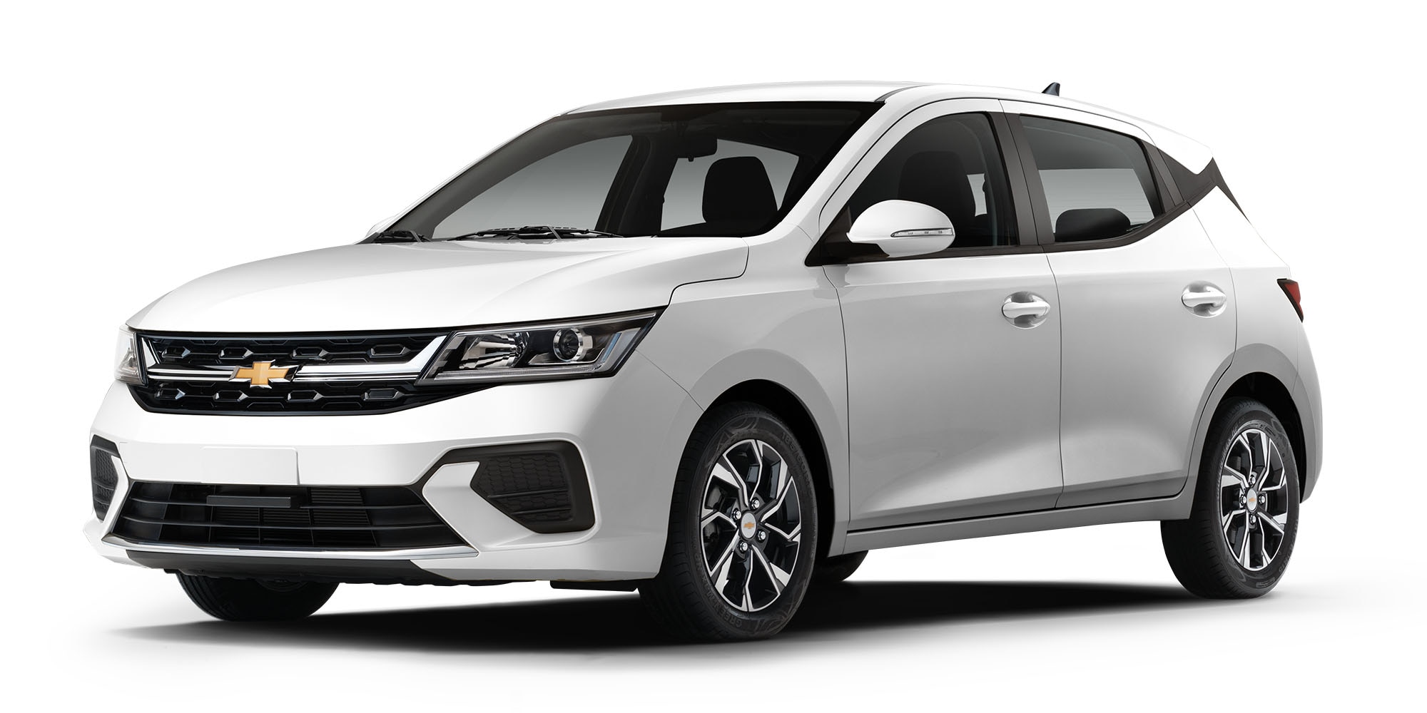 Nuevo compacto 4 puertas Chevrolet Aveo Hatchback 2026 en color blanco